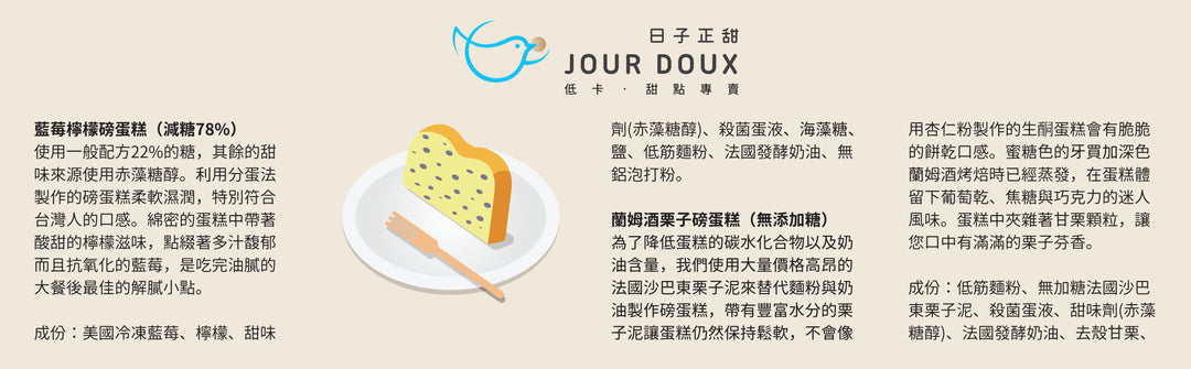 【Sugar Reduction】78% Sugar Reduction Blueberry Lemon Pound Cake